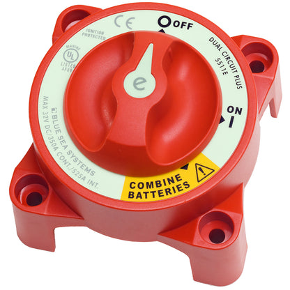 Blue Sea 5511E eSeries Dual Circuit Plus Battery Switch 5511E