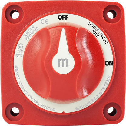 Blue Sea 6006 mSeries Mini Battery Switch Single Circuit ONOFF Red 6006