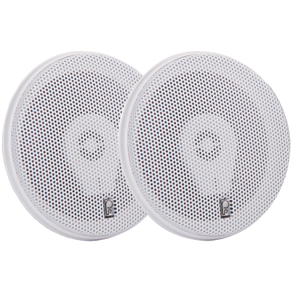 PolyPlanar MA8505W 5 200 Watt Titanium Series Speakers  White MA8505W