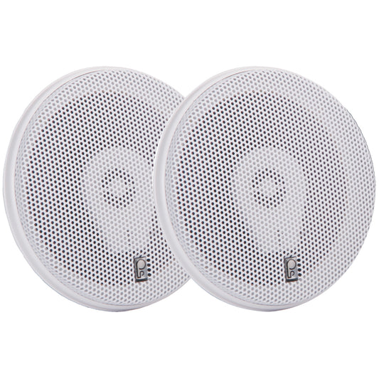 PolyPlanar MA8505W 5 200 Watt Titanium Series Speakers  White MA8505W