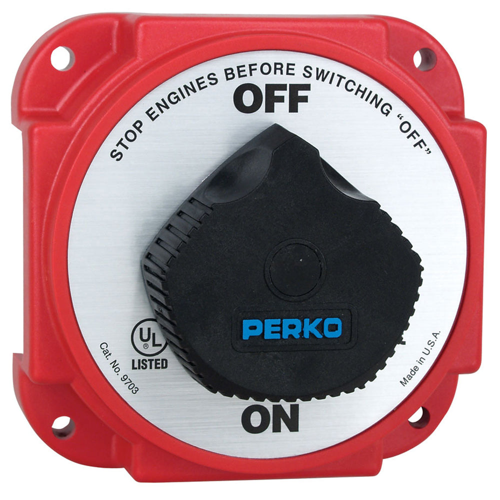 Perko 9703DP Heavy Duty Battery Disconnect Switch w Alternator Field Disconnect 9703DP