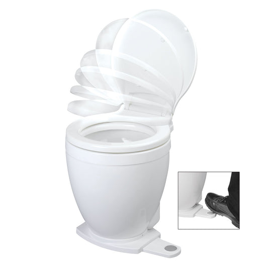 Jabsco Lite Flush Electric 12V Toilet wFootswitch 585000012