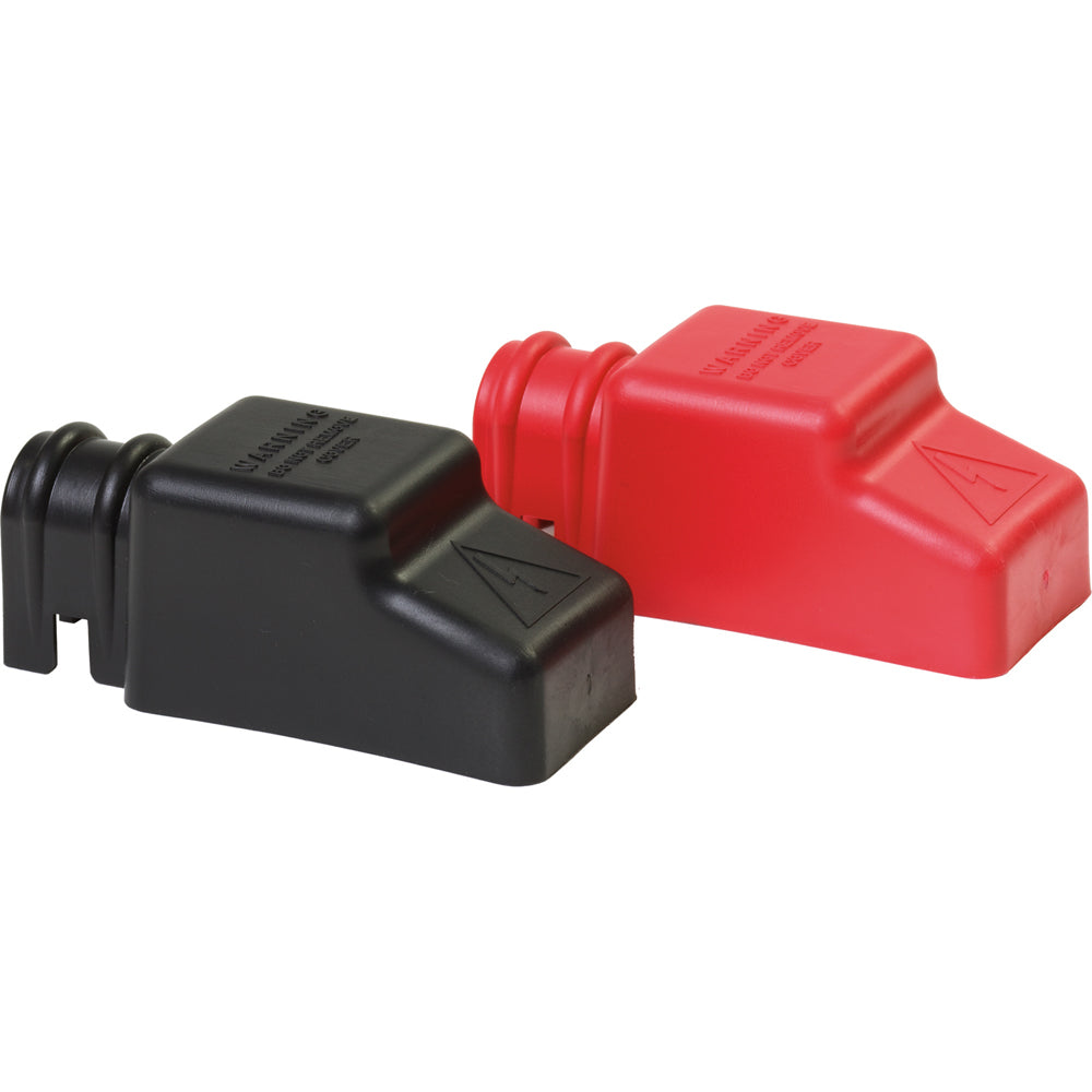 Blue Sea 4018 Square CableCap Insulators Pair RedBlack 4018