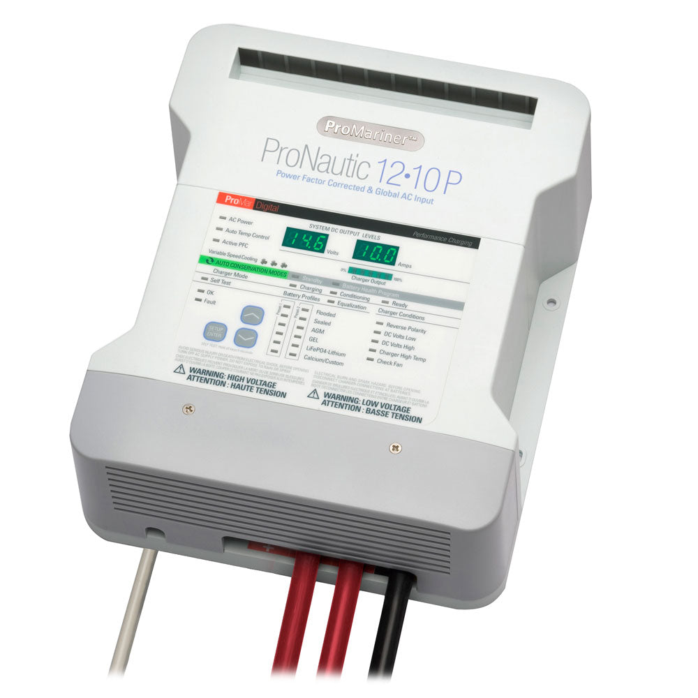 ProMariner ProNautic 1210P 10 Amp 2 Bank Battery Charger 63110