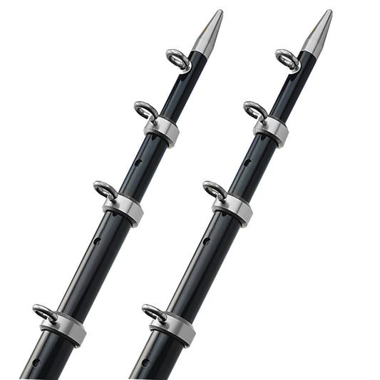 TACO 15 Telescopic Outrigger Poles HD 112  BlackSilver OT0542BKA15HD