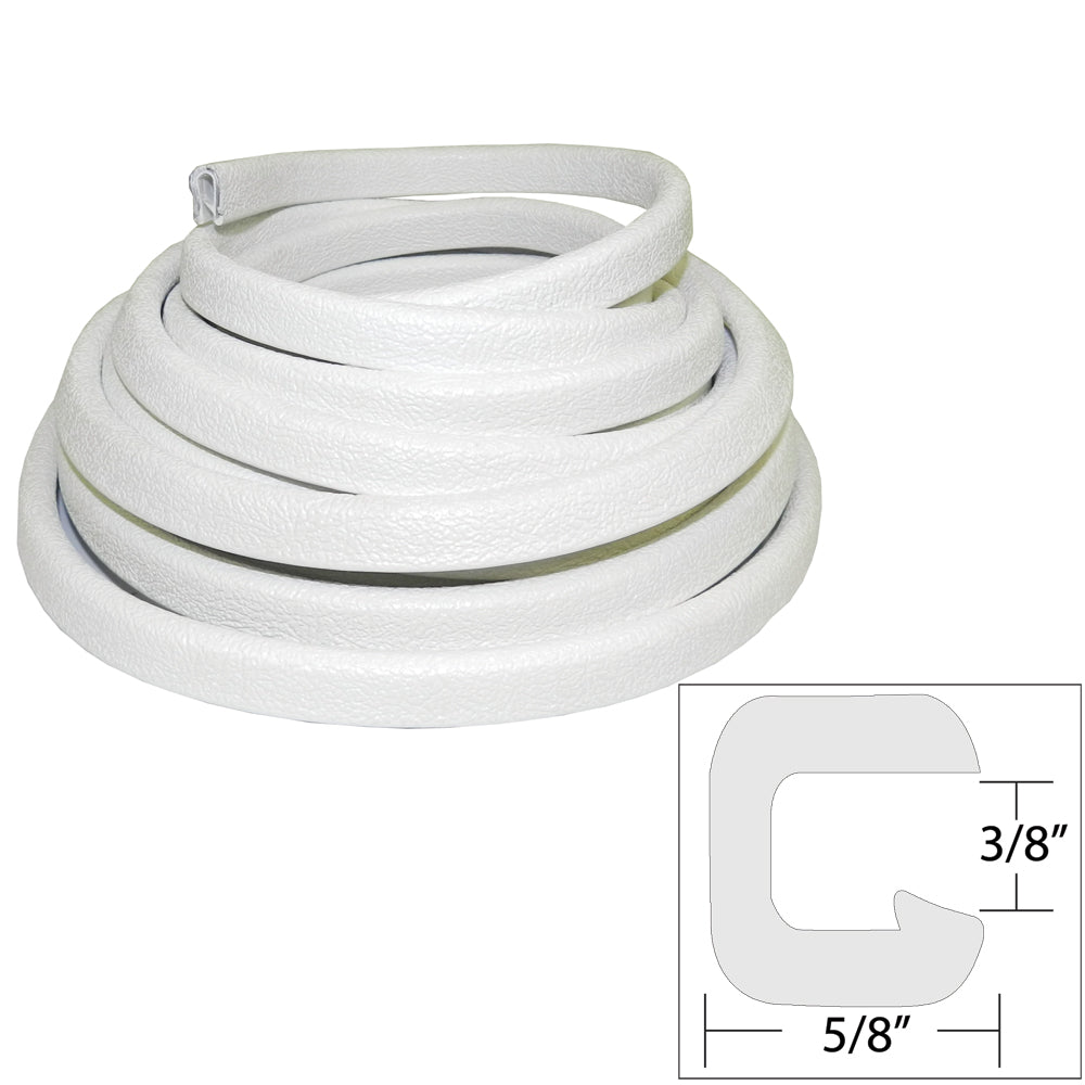 TACO Flexible Vinyl Trim  38 Opening x W x 25L  White V301312W251