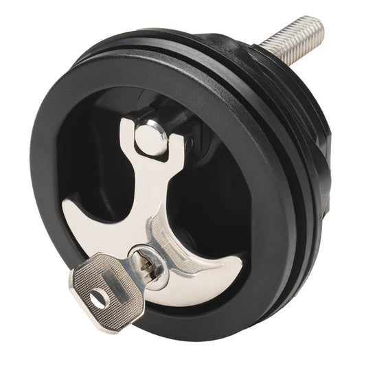 Whitecap Compression Handle  Nylon BlackSS  Locking 6228BC