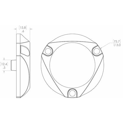 Lumitec SeaBlaze Mini Underwater Light  Pair  Brushed Finish  White NonDimming 101245