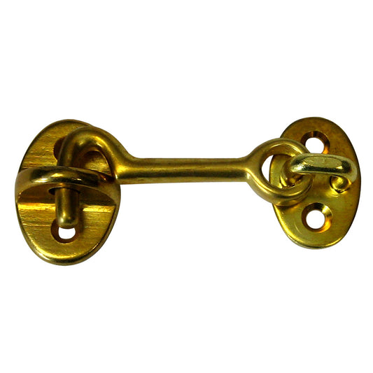 Whitecap Cabin Door Hook  Polished Brass  2 S1401BC