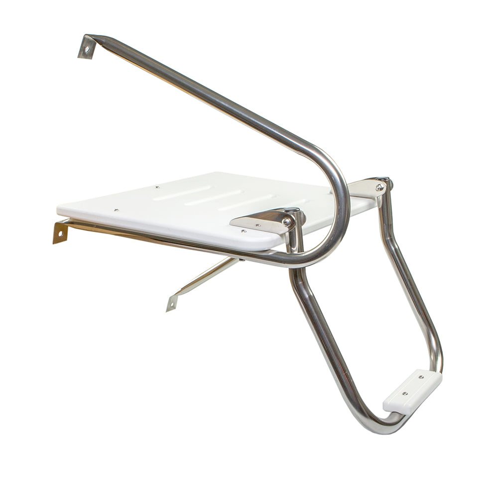 Whitecap White Poly Swim Platform wLadder fOutboard Motors 67902