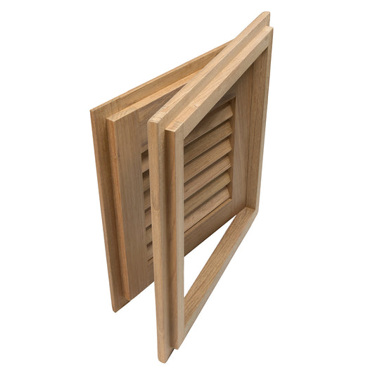 Whitecap Teak Louvered Door  Frame  Right Hand  12 x 12 60720