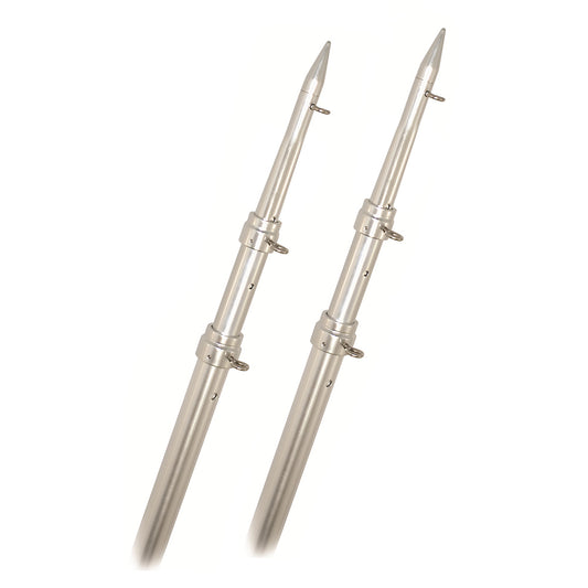 Rupp Top Gun Telescoping Outrigger Poles  AluminumSilver  15 A01500TEL