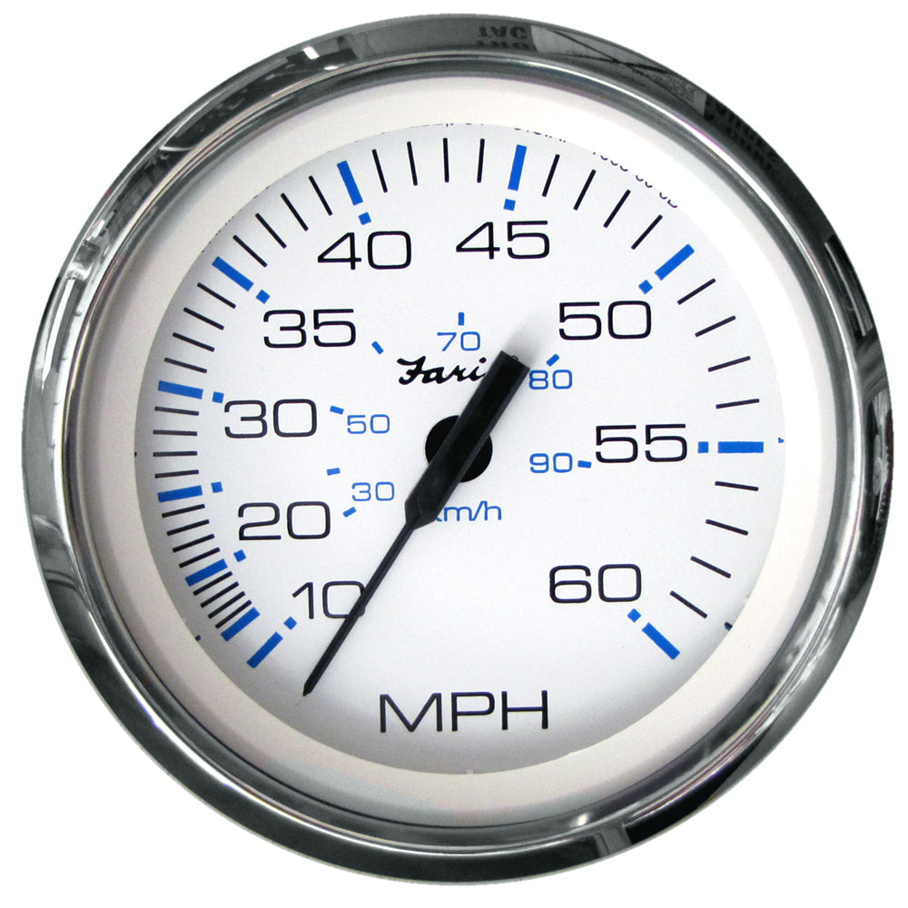 Faria Chesapeake White SS 4 Speedometer  60MPH Pitot 33811