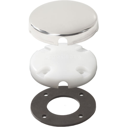 Blue Sea Side Entry CableClam wStainless Steel Dress Cap 1007100