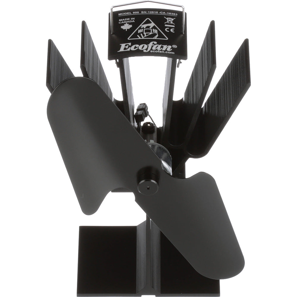 Caframo EcoFan Original Heat Powered Stove Fan  Black Blade 800CAXBX