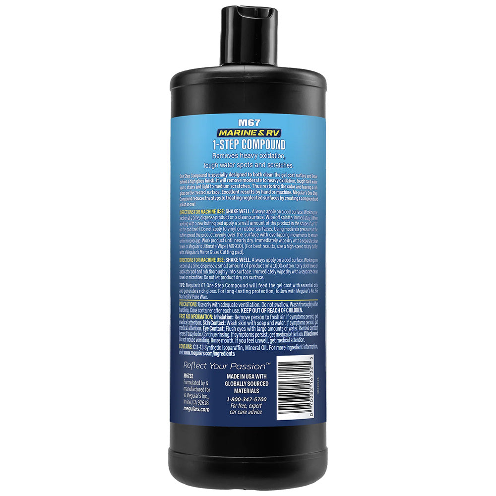 Meguiars 67 OneStep Compound  32oz M6732
