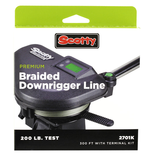 Scotty Premium Power Braid Downrigger Line  200ft of 200lb Test 2700K