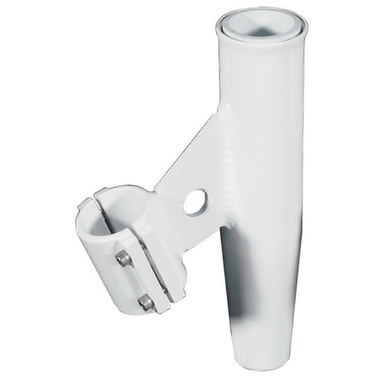 Lees ClampOn Rod Holder  White Aluminum  Vertical Mount  Fits 1660 OD Pipe RA5003WH