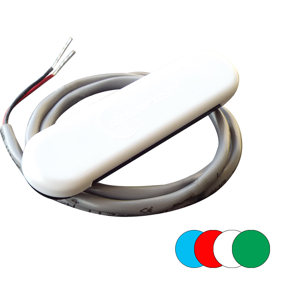 ShadowCaster Courtesy Light w2 Lead Wire  White ABS Cover  RGB MultiColor  4Pack SCMCLRGB4PACK