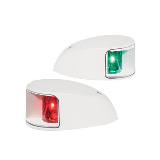 Hella Marine NaviLED Deck Mount Port  Starboard Pair  2nm  Clear LensWhite Housing 980620911