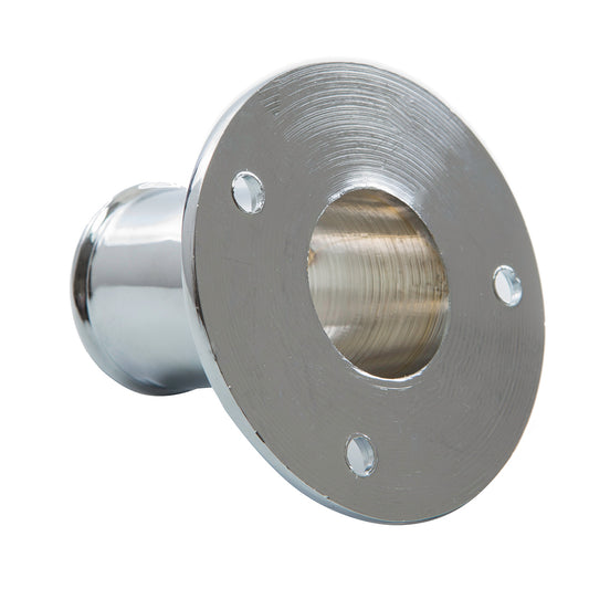 Whitecap TopMounted Flag Pole Socket CPBrass  1 ID S5002