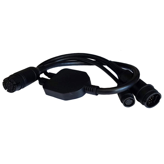 Raymarine Adapter Cable 25Pin to 25Pin  7Pin  YCable to RealVision  Embedded 600W Airmar TD to Axiom RV A80491