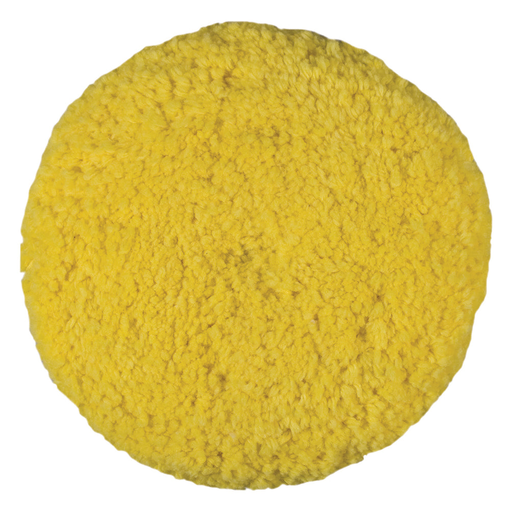Presta Rotary Blended Wool Buffing Pad  Yellow Medium Cut 890142