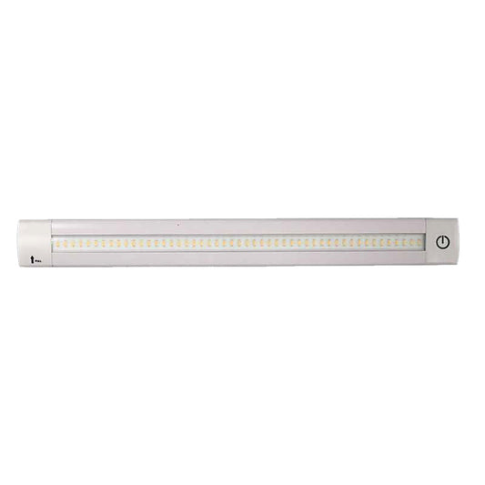 Lunasea Adjustable Linear LED Light wBuiltIn Dimmer  12 Length 12VDC Warm White w Switch LLB32KW0100