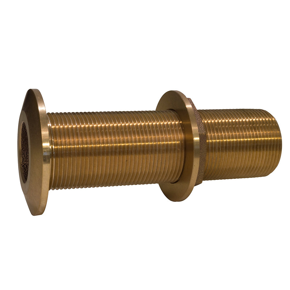 GROCO 34 Bronze Extra Long ThruHull Fitting wNut THXL750W