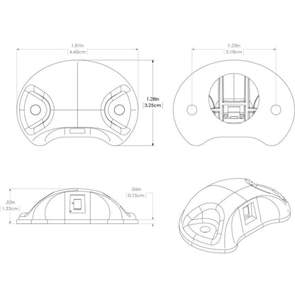 Lumitec Barbados Courtesy Accent LED Light  Black wBlue Light 101060