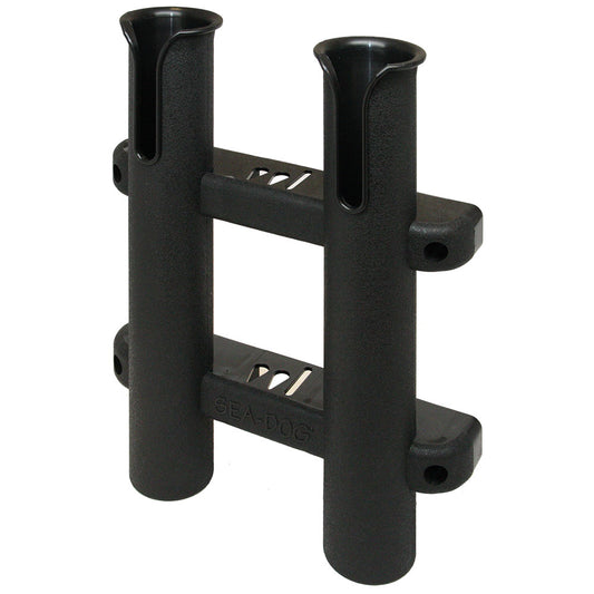 SeaDog Two Pole Side Mount Rod Storage Rack  Black 3250291