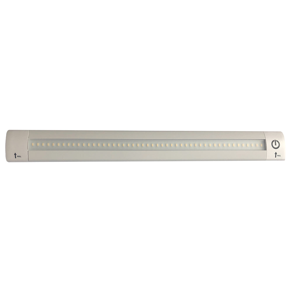 Lunasea LED Light Bar  BuiltIn Dimmer Adjustable Linear Angle 12 Length 24VDC  Warm White LLB32KW1100