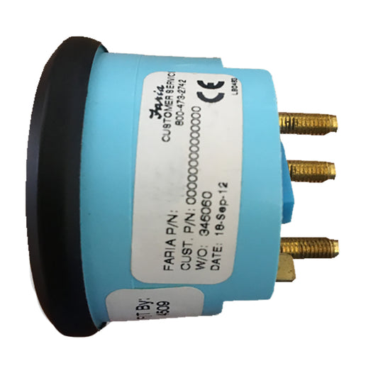 Faria Euro Black 2 Oil Pressure Gauge  Metric 5 Bar 12805