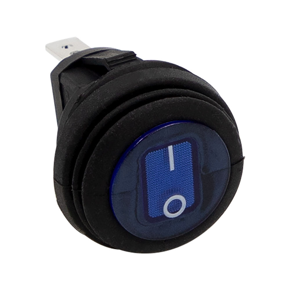 HEISE Rocker Switch  Illuminated Blue Round  5Pack HEBRS