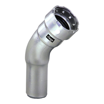 Viega MegaPress 2 45 Stainless Steel 304 Elbow Street  Press Connection  Smart Connect Technology 95100