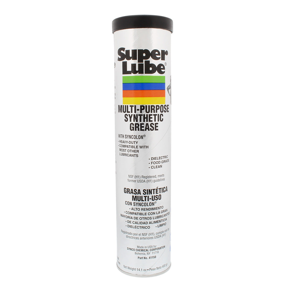 Super Lube MultiPurpose Synthetic Grease wSyncolon  141oz Cartridge 41150