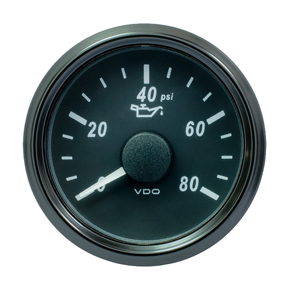 VDO SingleViu 52mm 2116 Oil Pressure Gauge  80 PSI  24033 Ohm A2C3833230030