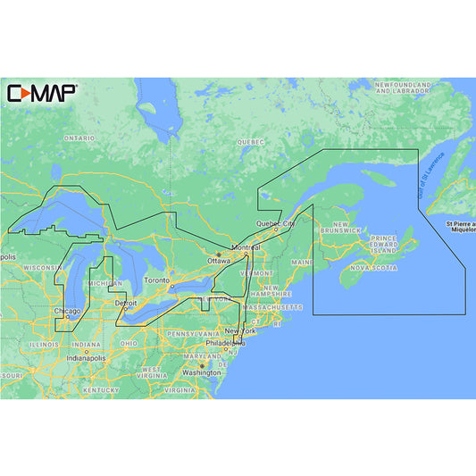 CMAP MNAY201MS Great Lakes To Nova Scotia REVEAL Coastal Chart MNAY201MS