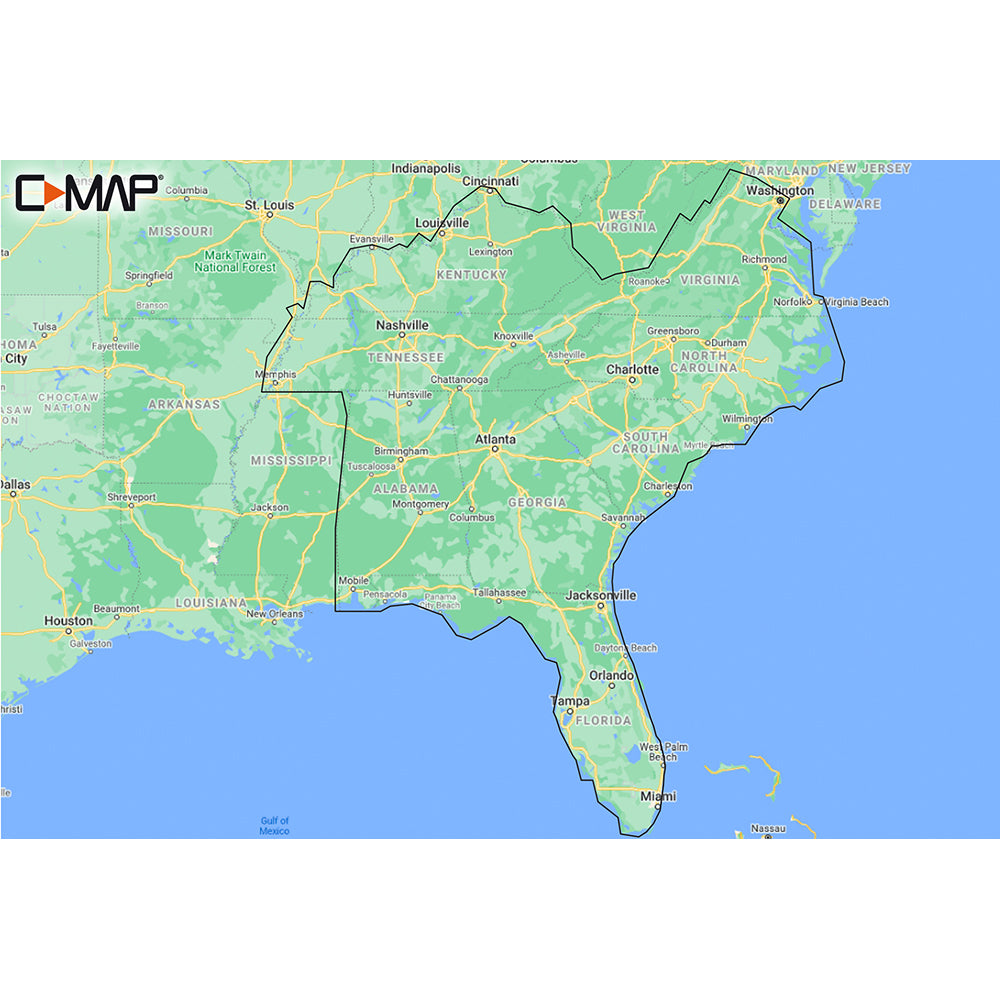 CMAP MNAY214MS US Lakes South East REVEAL Inland Chart MNAY214MS