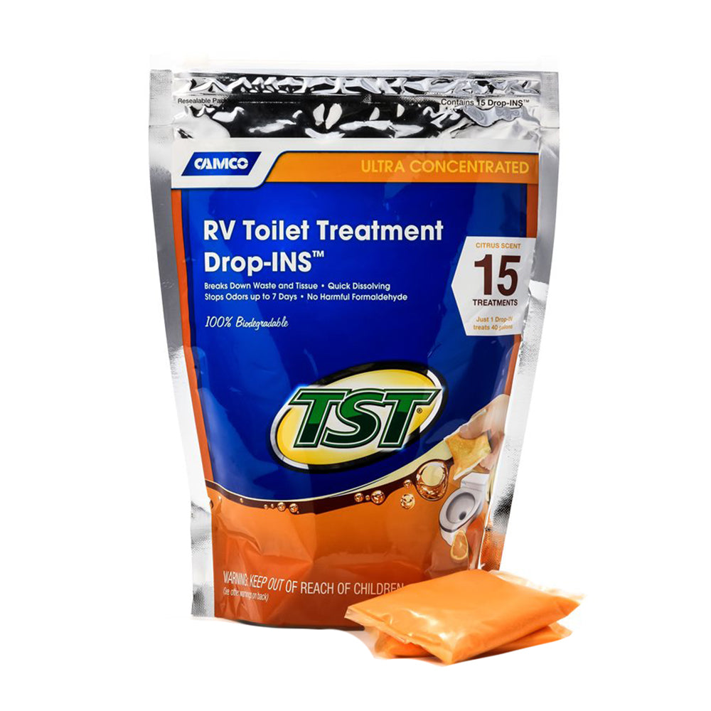 Camco TST Orange RV Toilet Treatment DropIns 15Pack 41189