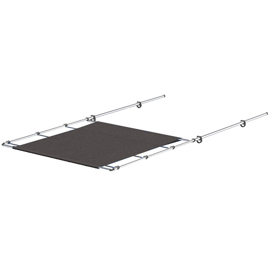 SureShade PTX Power Shade  51 Wide  Stainless Steel  Grey 2021026257