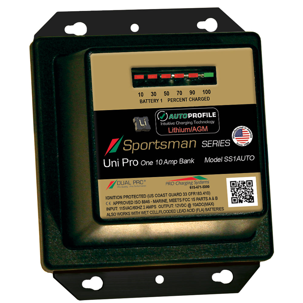 Dual Pro SS1 Auto 10A  1Bank LithiumAGM Battery Charger SS1AUTO