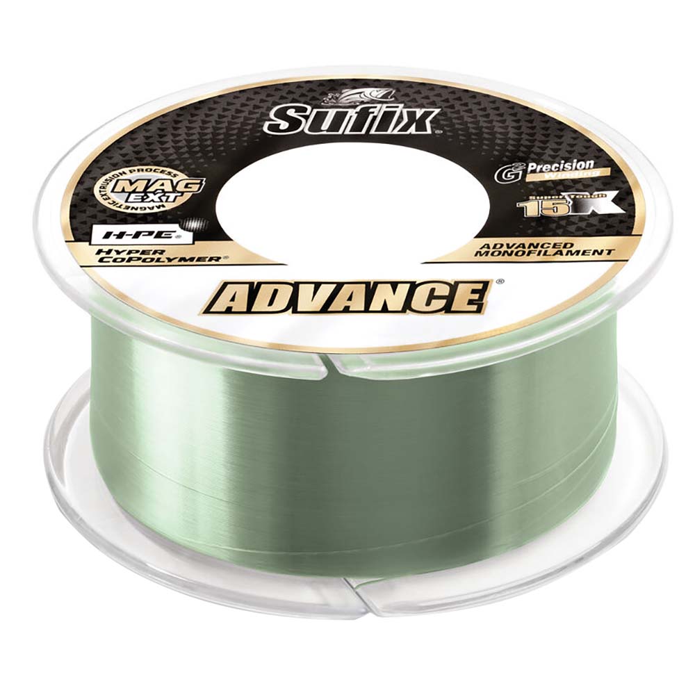 Sufix Advance Monofilament  20lb  LowVis Green  330 yds 604120G