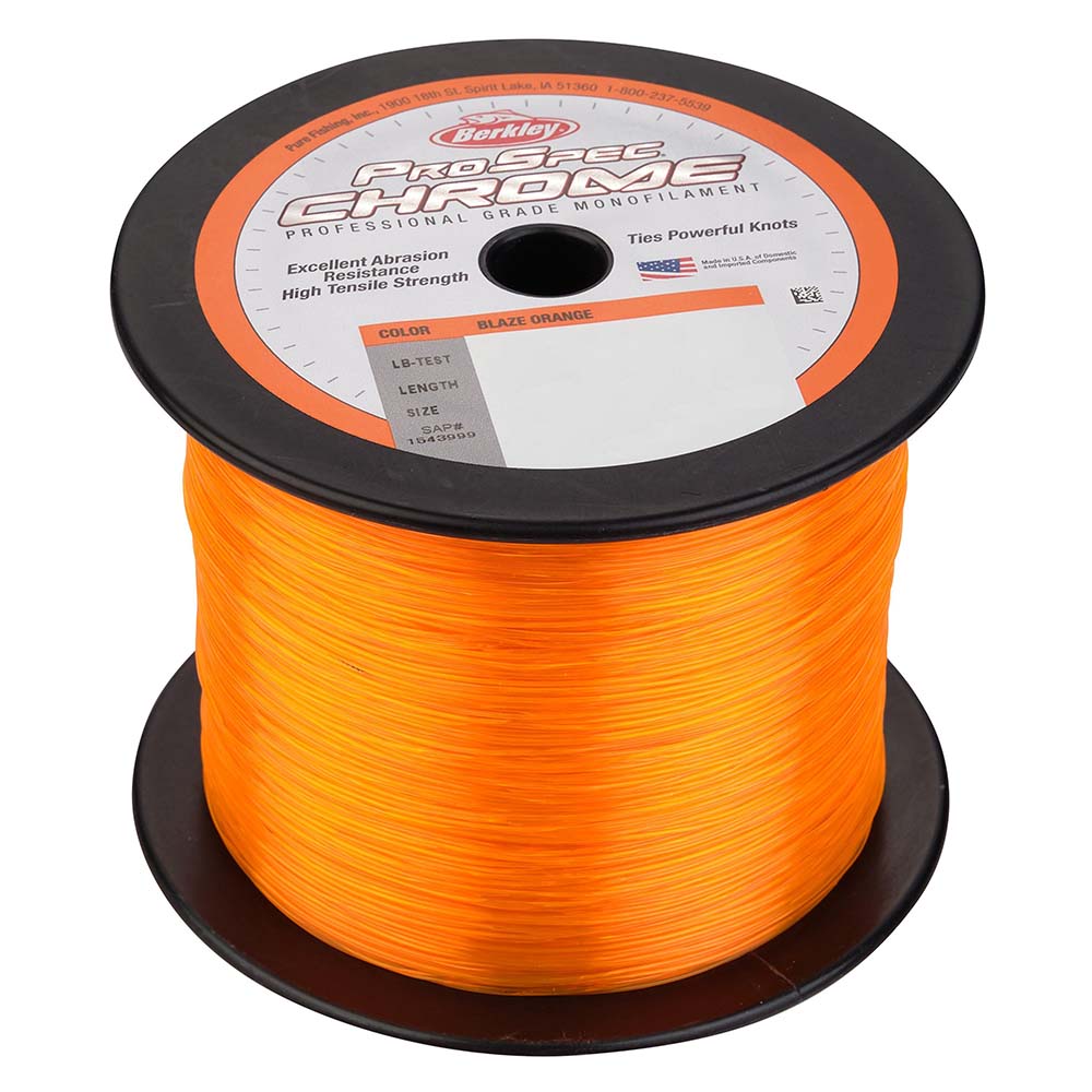 Berkley ProSpec Chrome Blaze Orange Monofilament  60 lb  1000 yds  PSC1B6080 1544001