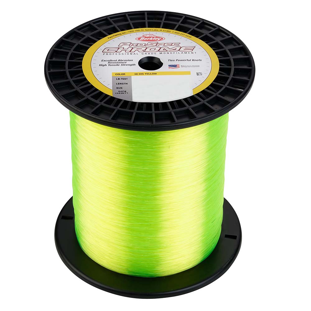 Berkley ProSpec Chrome HiVis Yellow Monofilament  25 lb  3000 yds  PSC3B25HVY 1543671