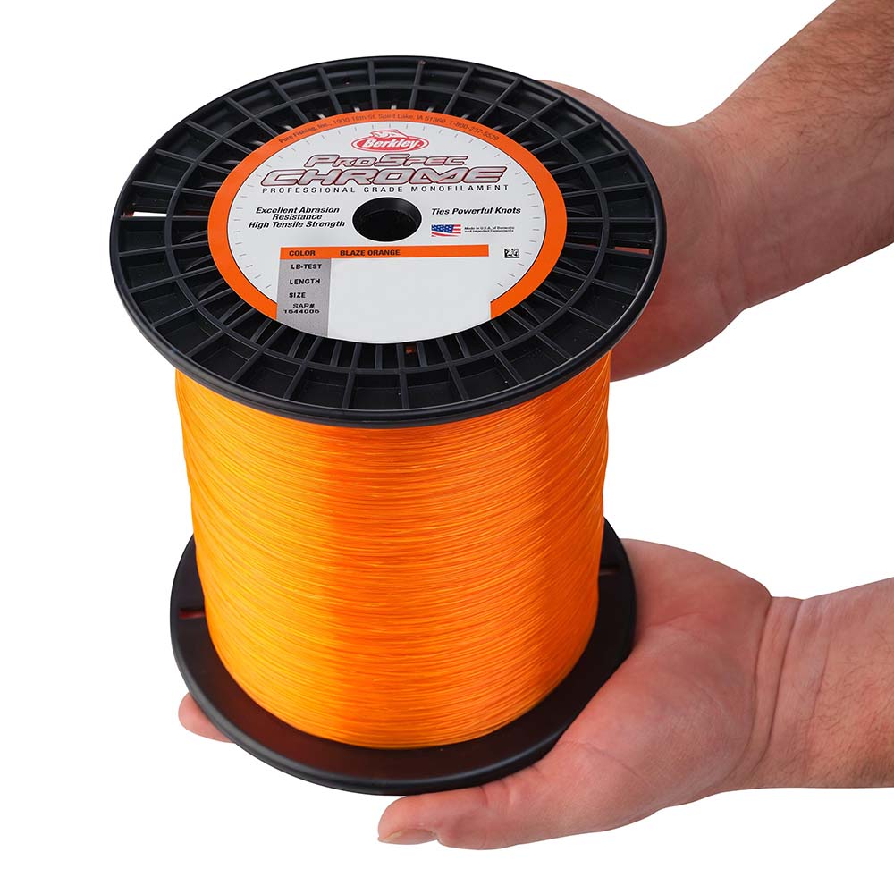 Berkley ProSpec Chrome Blaze Orange Monofilament  12 lb  3000 yds  PSC3B1280 1559031