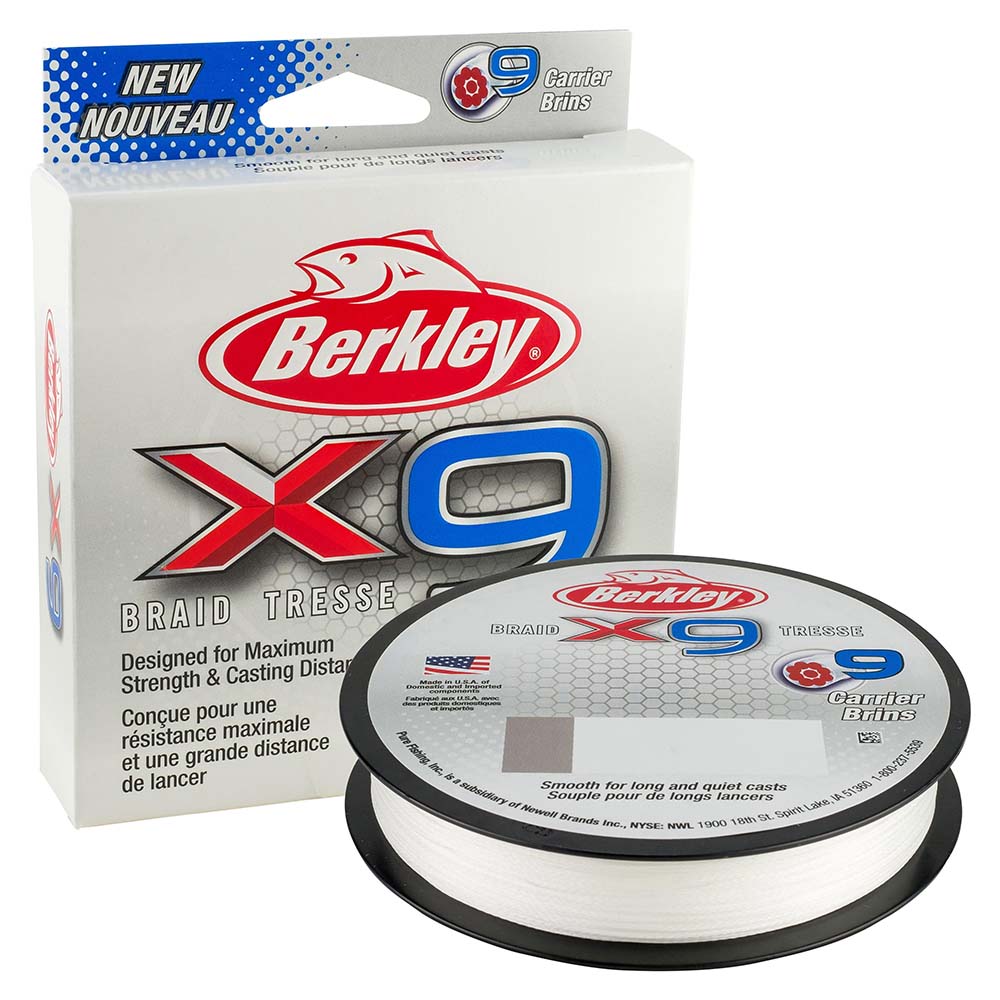 Berkley x9 Braid Crystal  10lb  164 yds  X9BFS10CY 1486884