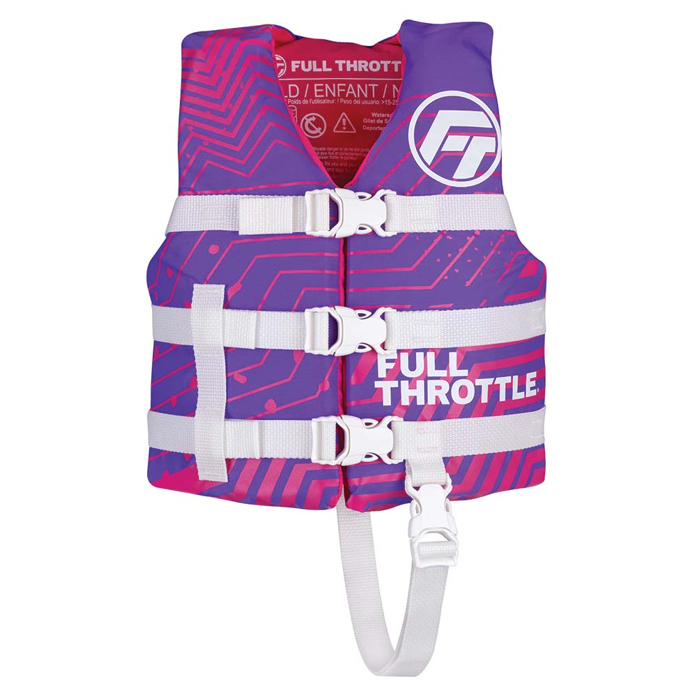 Full Throttle Child Nylon Life Jacket  Purple 11220060000122