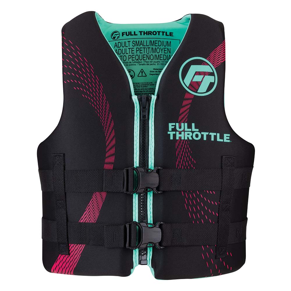 Full Throttle Adult RapidDry Life Jacket  LXL  AquaBlack 14210050505022