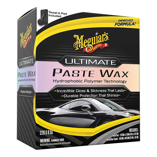 Meguiars Ultimate Paste Wax  LongLasting Easy to Use Synthetic Wax  8oz G210608